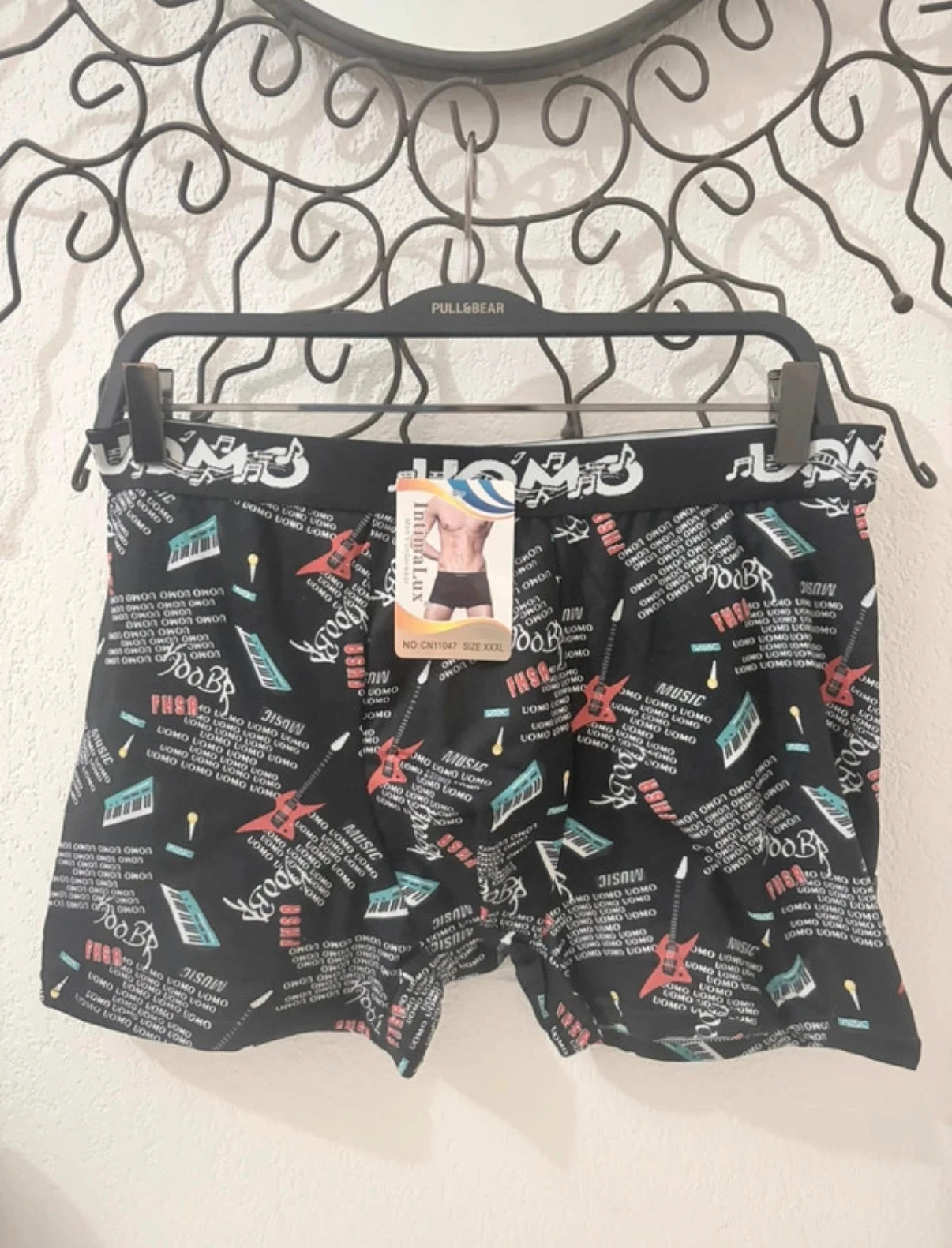 Boxer Masculino IntimaLux Novo 🎶 Estampa Música - Tamanho XXXL – photo 2